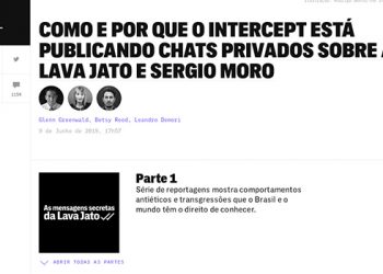 Reprodução site The Intercept Brasil