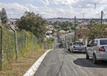 Programa Asfalto no Saibro transforma rua no Xaxim.
Curitiba, 26/04/2021.
Foto: Hully Paiva/SMCS