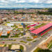 Vista aérea do Bairro Tatuquara. Na imagem Terminal de ônibus e Regional do bairro - Curitiba, 21/10/2021. - Foto: Daniel Castellano / SMCS