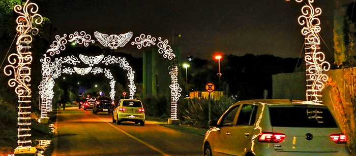 Caminho de Luz Copel Telecom no Parque Barigui. 
Foto: Ricardo Marajó / SMCS