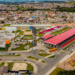 Vista aérea do Bairro Tatuquara. Na imagem Terminal de ônibus e Regional do bairro - Curitiba, 21/10/2021. - Foto: Daniel Castellano / SMCS