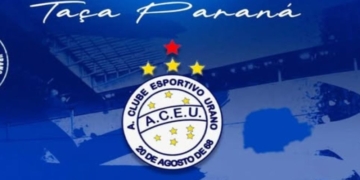 Time do Urano comemora vitória de 1 a 0 na estreia da 60ª Taça Paraná contra o Ferroviária no Xaxim.