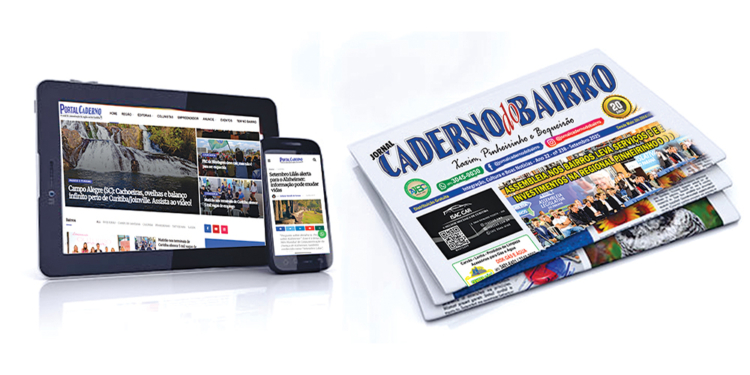 Jornal impresso em uma mão e smartphone na outra, simbolizando o valor e a união da imprensa tradicional e digital.