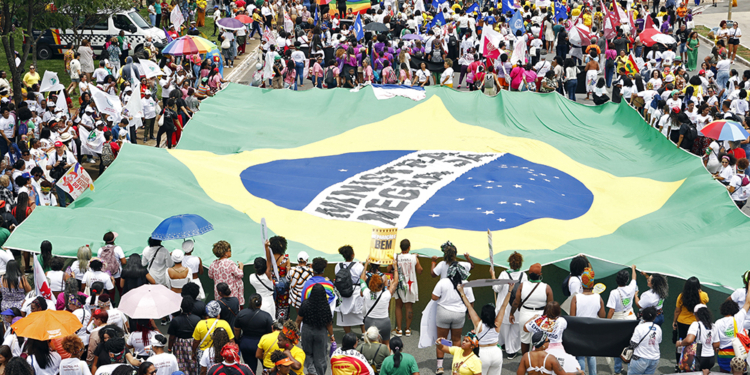 Marcha das Mulheres Negras, em Brasília. Foto: Bruno Peres/Agência Brasil