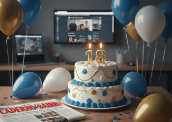 Editorial do Jornal Caderno do Bairro celebrando os 18 anos de circulação nas regiões do Tatuquara, Campo de Santana e Caximba.