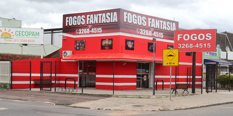 Fogos Fantasia, fogos de artifício no Xaxim.