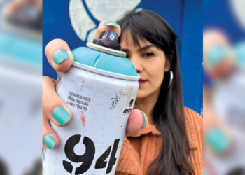 Foto da artista visual e grafiteira Eloá Cruz