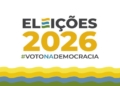 Banner das Eleições 2026 com o slogan #votonademocracia