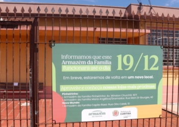 Fachada da antiga unidade do Armazém da Família na Vila São Pedro