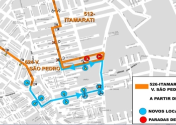 Ônibus da nova linha 526 ligando Capão Raso ao Hauer passando pela Vila São Pedro